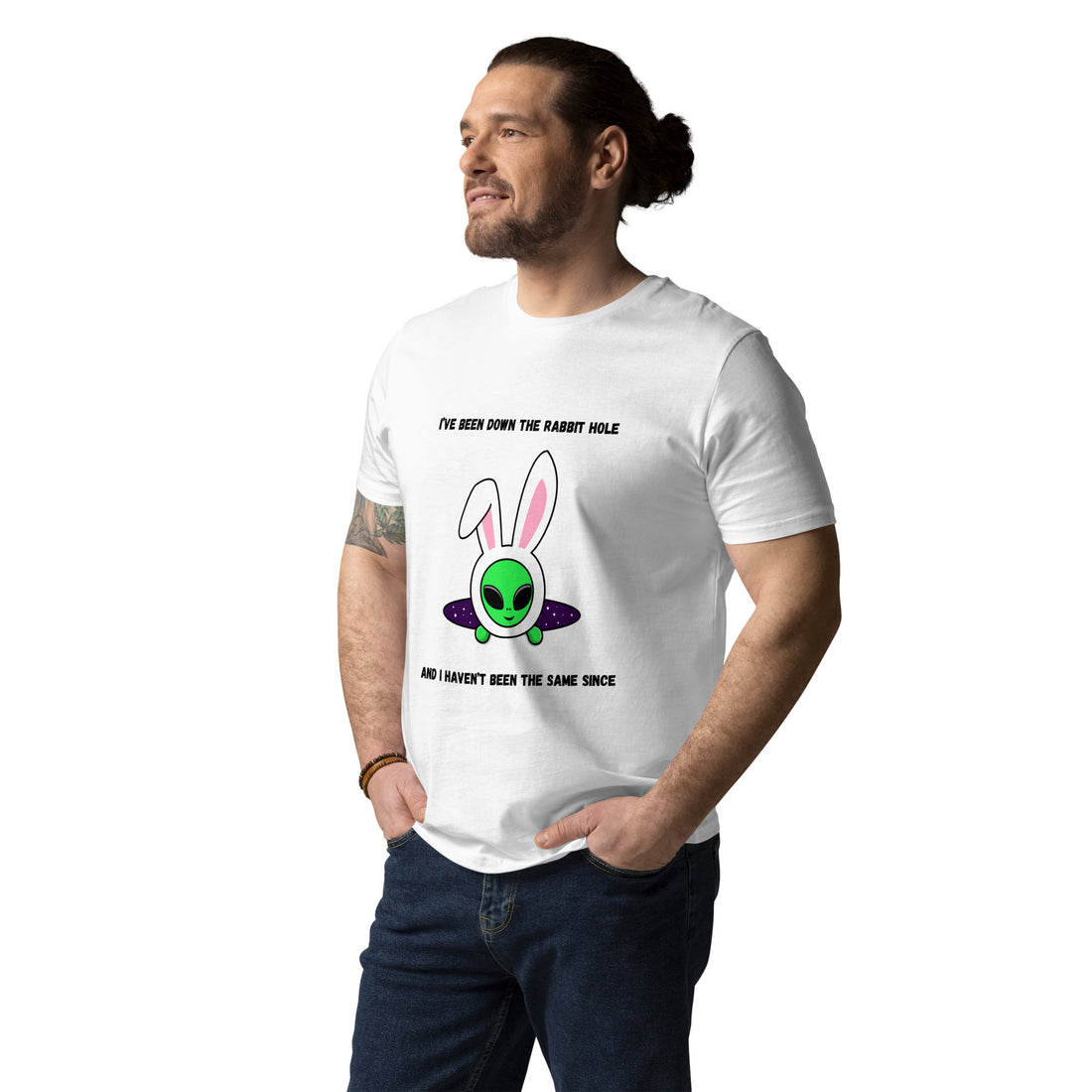 Alien Rabbit Hole Organic Cotton T-Shirt