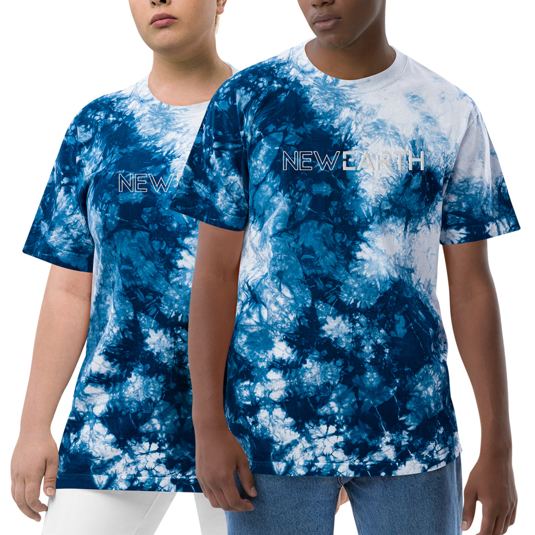 New Earth - Unisex - Oversized Tie-Dye T-shirt