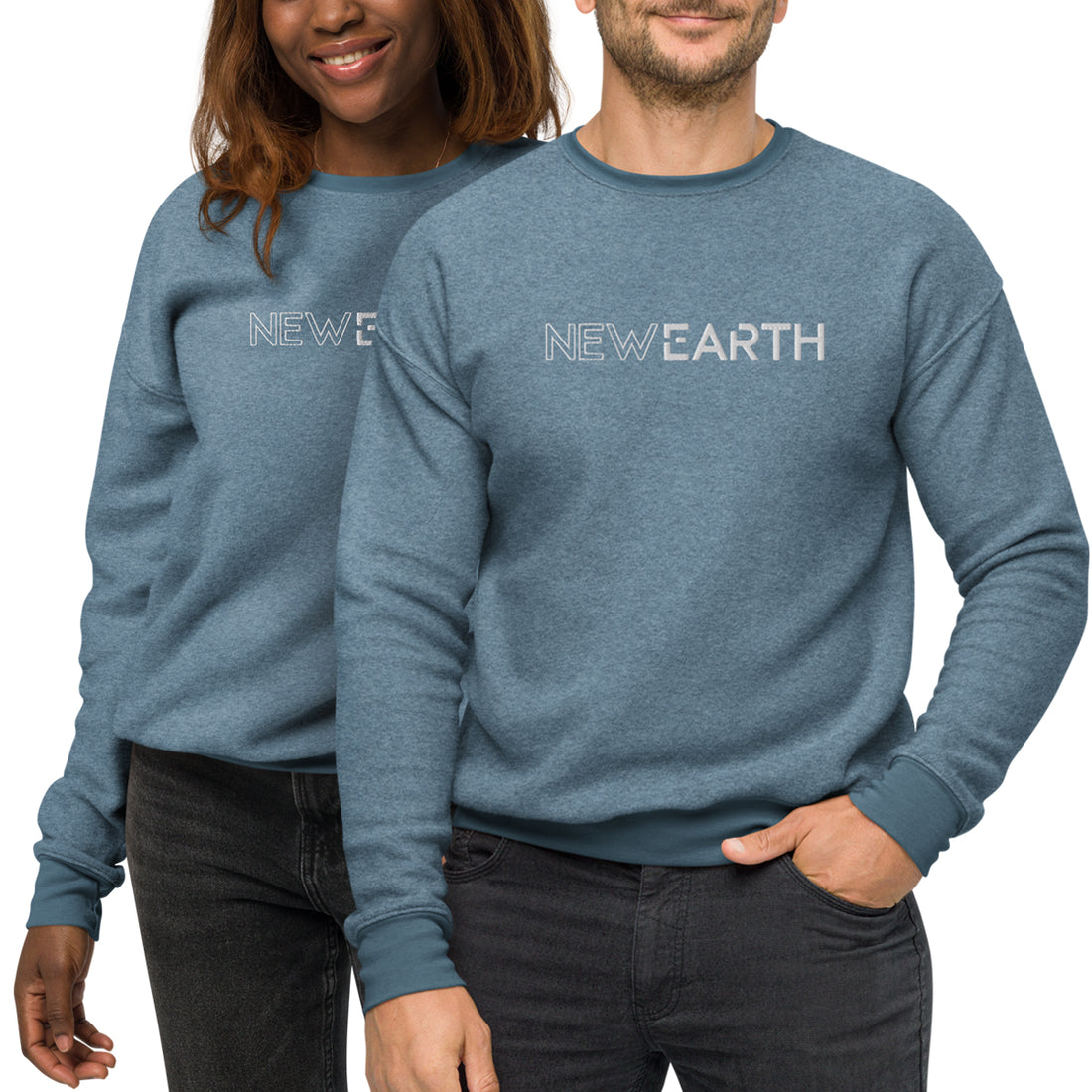 New Earth - Unisex Sueded Fleece Sweatshirt